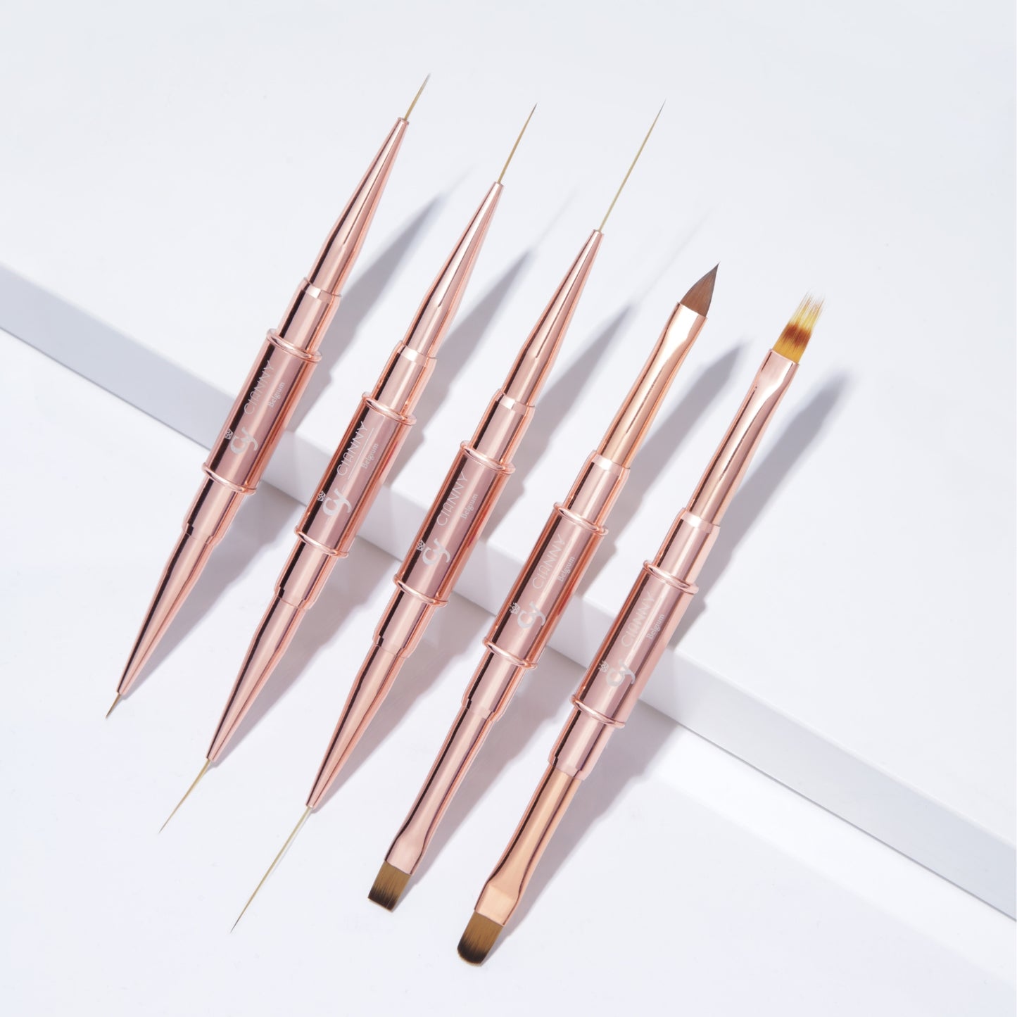 Set De Pinceles Cianny Mano Alzada X 5Pcs Doble Punta