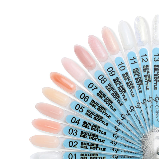 Builder gel para hacer la técnica biab, viscocidad media, es un gel flexible para hacer reparaciones, capping y alargamiento hasta un #4. Es más fuerte que el rubber gel pero menos viscoso que el gel de construcción tradicional.