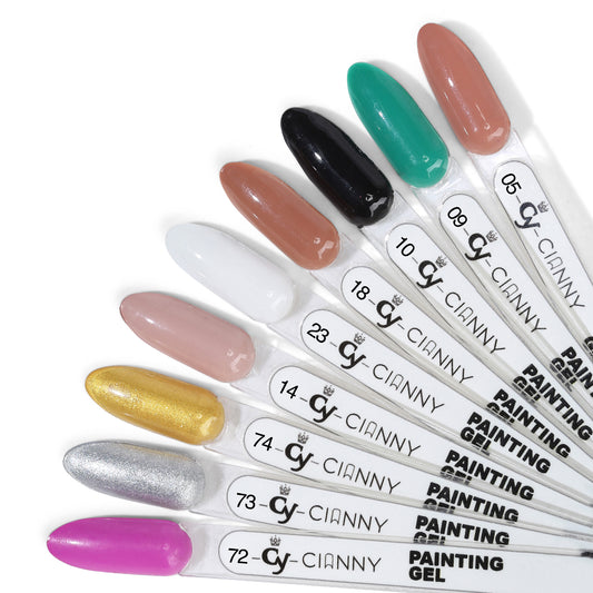 Gel de color con alta pigmentación para uso de micropintura.