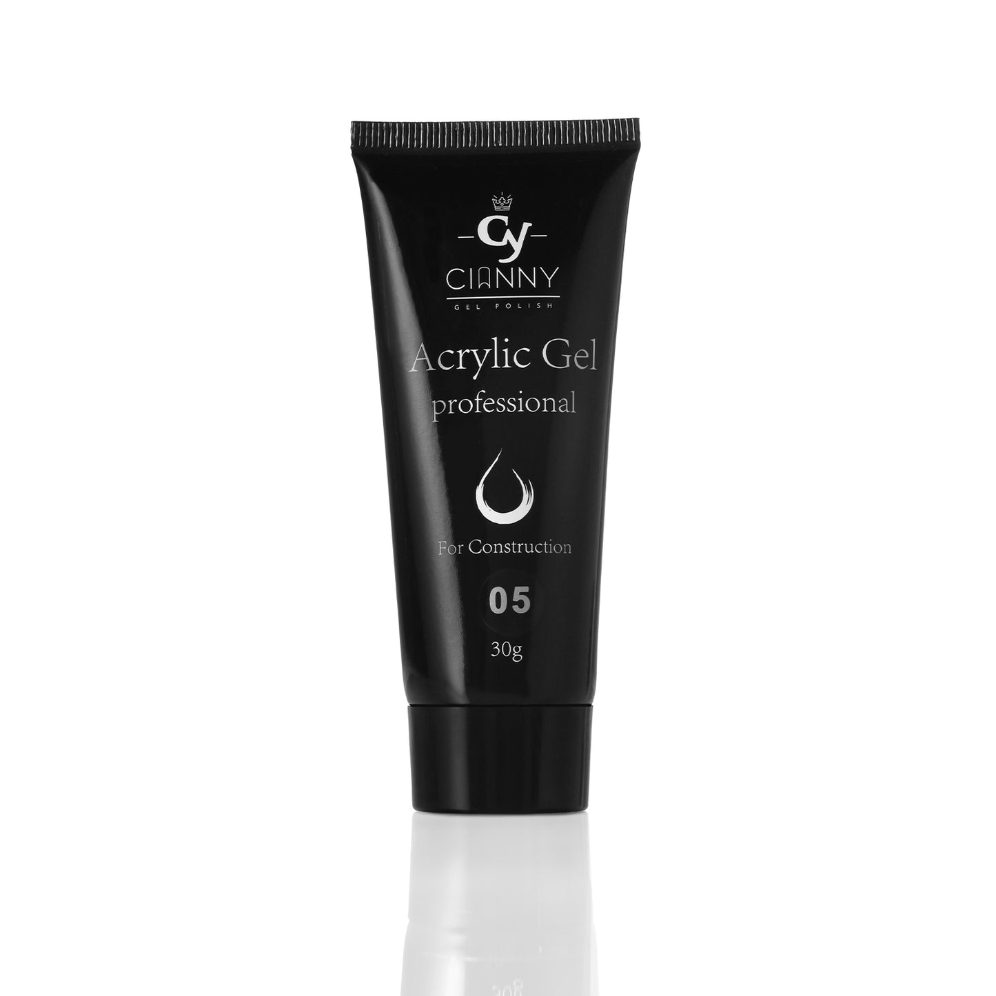 Acrygel, producto ideal para construir o alargar las uñas, fácilmente moldeable aporta resistencia y dureza. Color delicado con microglitter.