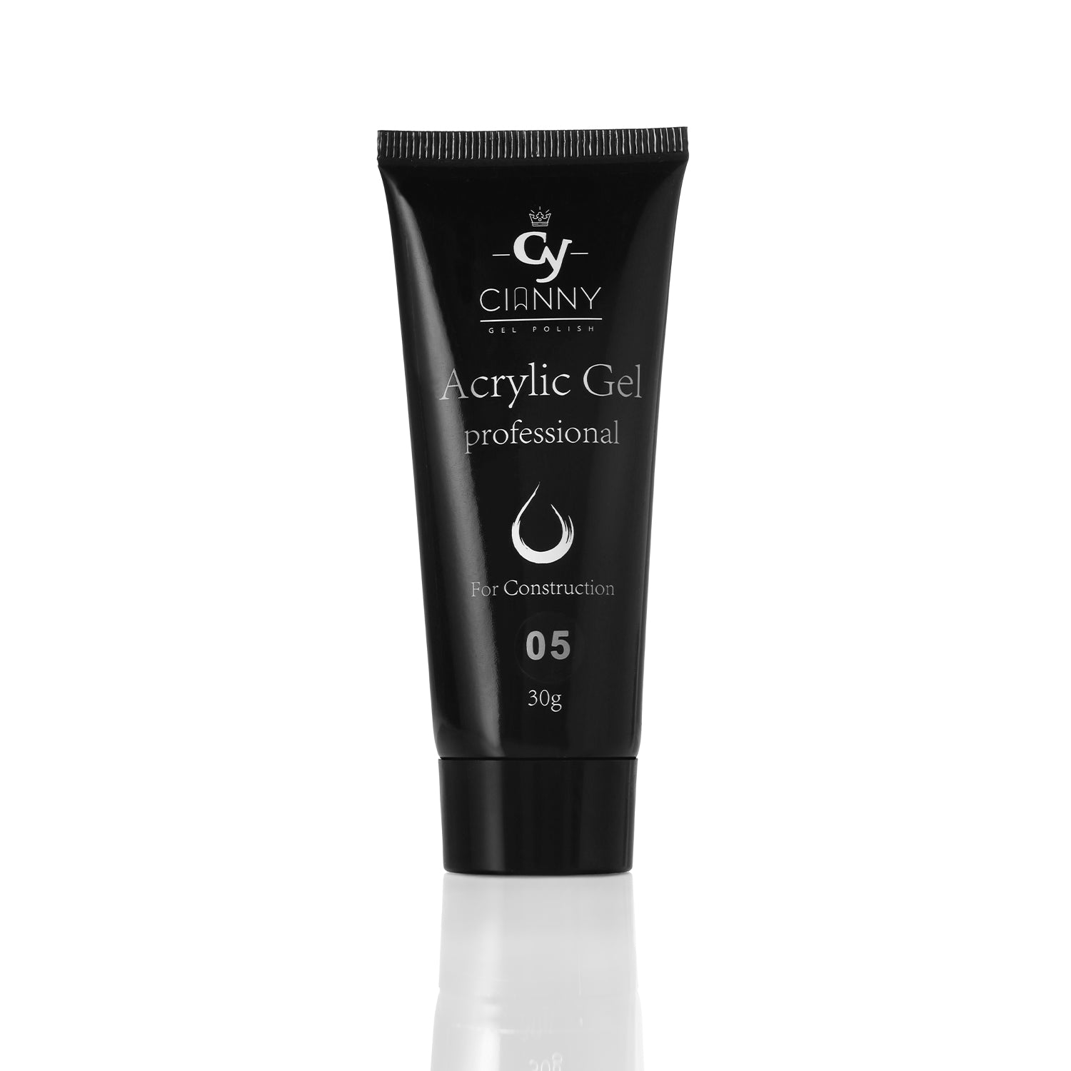 Acrygel, producto ideal para construir o alargar las uñas, fácilmente moldeable aporta resistencia y dureza. Color delicado con microglitter.