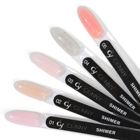 Acrygel, producto ideal para construir o alargar las uñas, fácilmente moldeable aporta resistencia y dureza. Color delicado con microglitter.