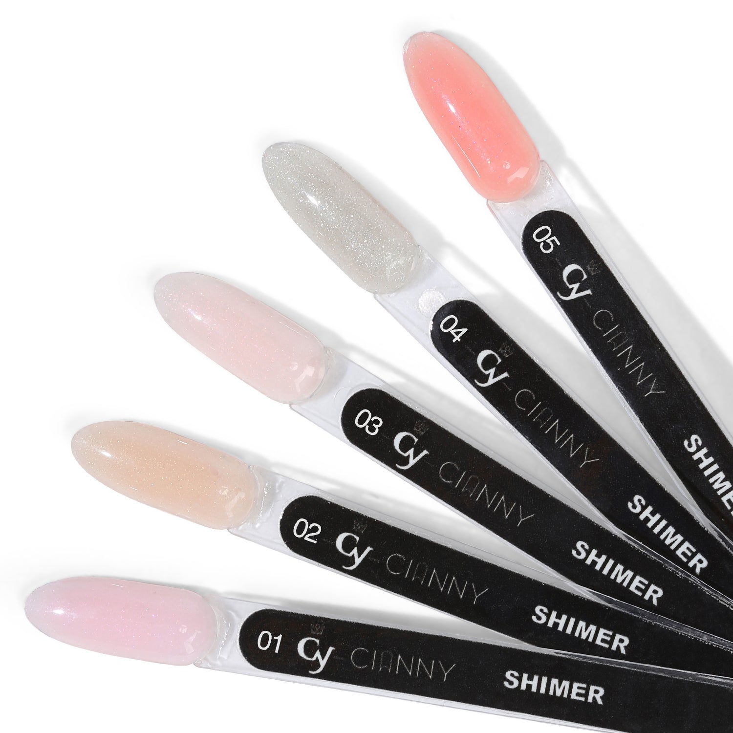 Acrygel, producto ideal para construir o alargar las uñas, fácilmente moldeable aporta resistencia y dureza. Color delicado con microglitter.