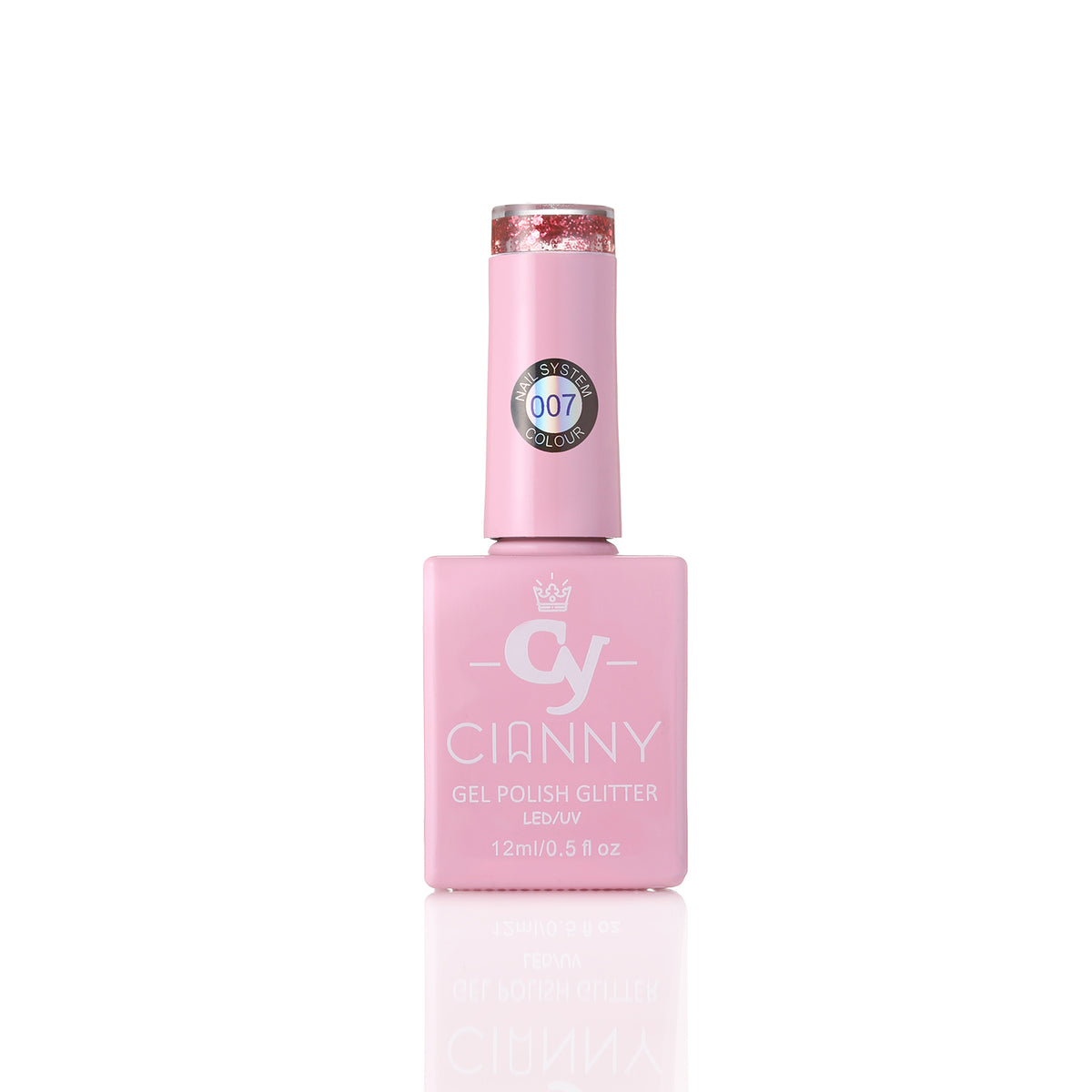 Gel polish super saturados con diferentes partículas de glitter.