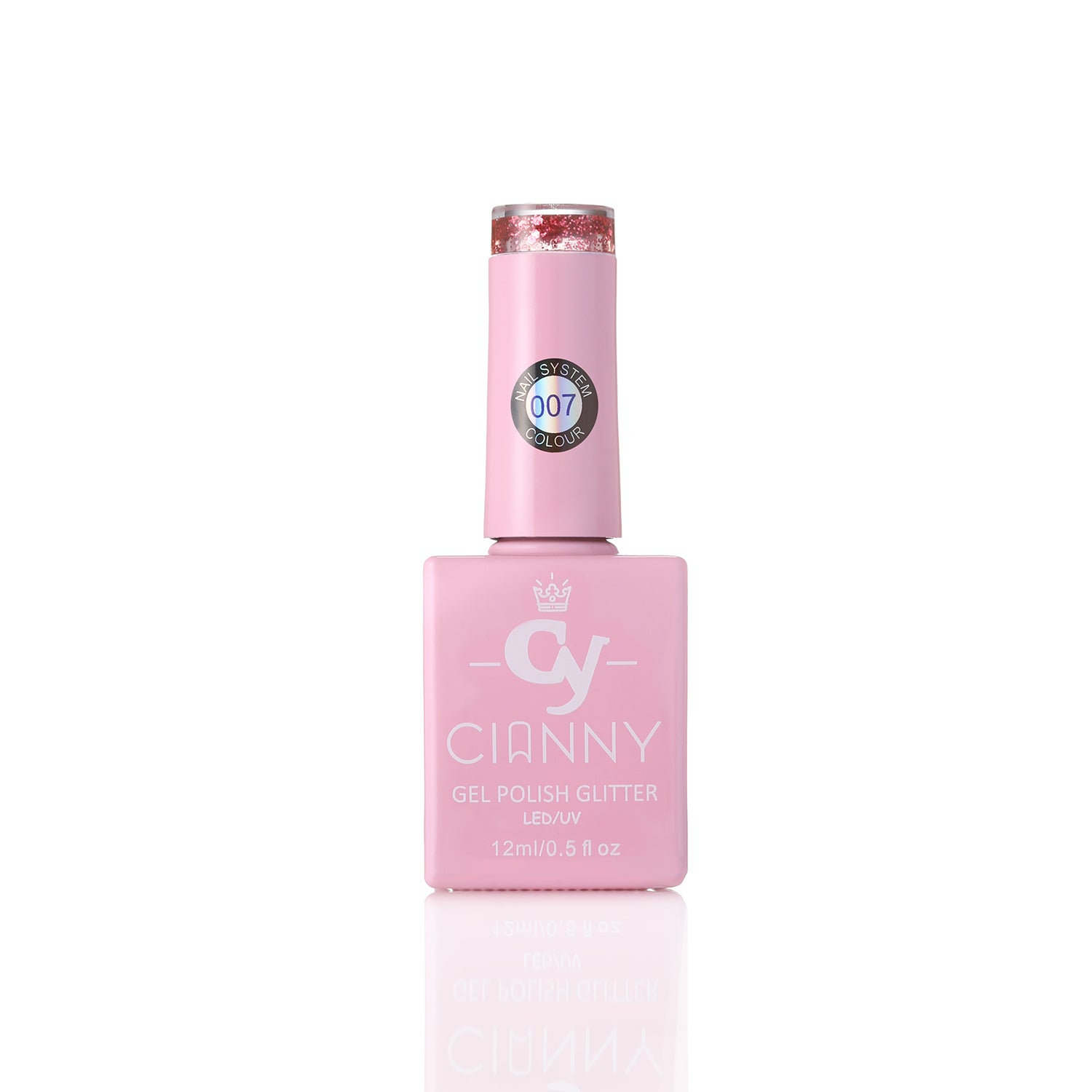 Gel polish super saturados con diferentes partículas de glitter.