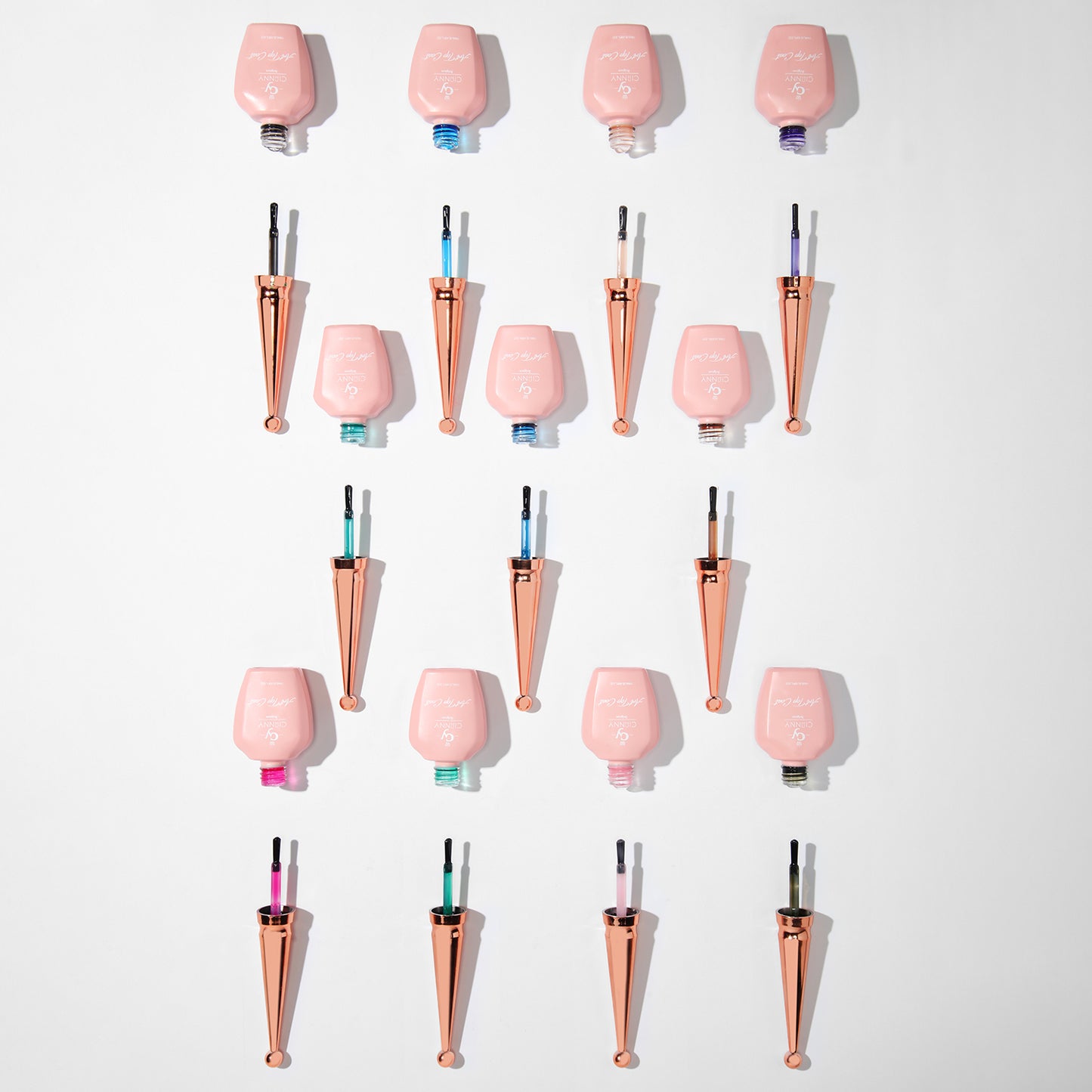 Top coat con color, gel traslucido con diversas tonalidades.